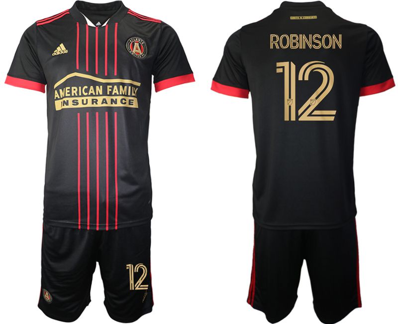 Men 2021-2022 Club Atlanta United FC home black #12 Adidas Soccer Jersey